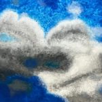 8c Wolken, Gouache von Theresa (SJ 2025_26)