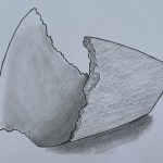 K1 Papierrest, Bleistiftskizze von Samantha (SJ 2025_26)