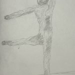 Skizze nach Edgar Degas, Danseuse (Tänzerin), Bronze, 1919-1937