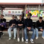 Am Abend, 5 Mintuen vor der Einfahrt unseres Zuges am Straßburger Bahnhof