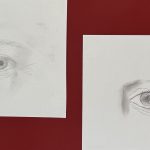 Zeichnen mit Bleistift, Augen